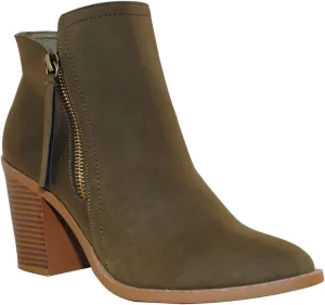TRENDSUP Women's Fashion Side Zipper Booties
