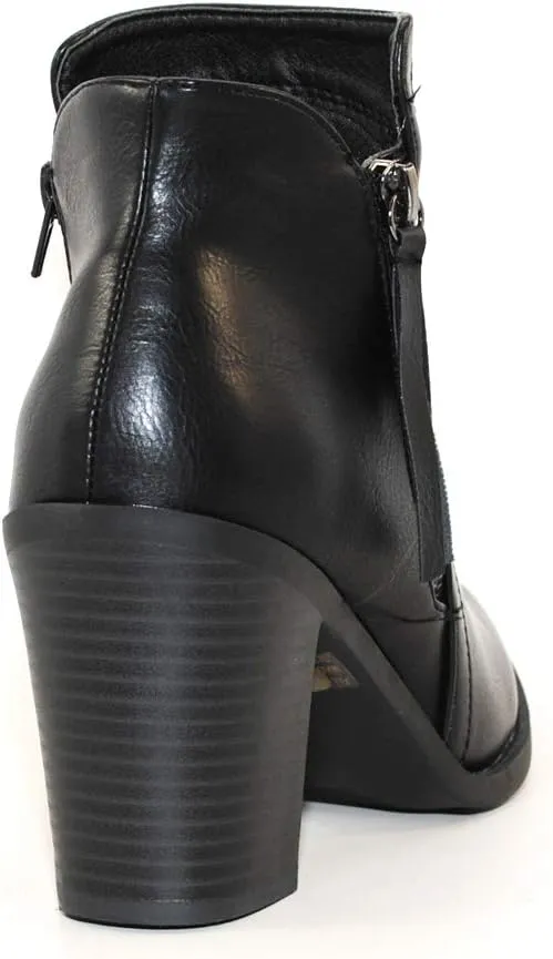 TRENDSUP Women's Fashion Side Zipper Booties