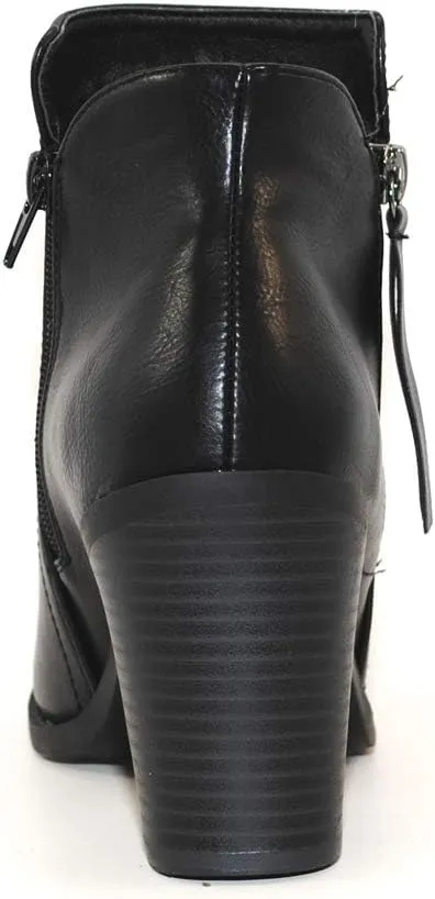 TRENDSUP Women's Fashion Side Zipper Booties