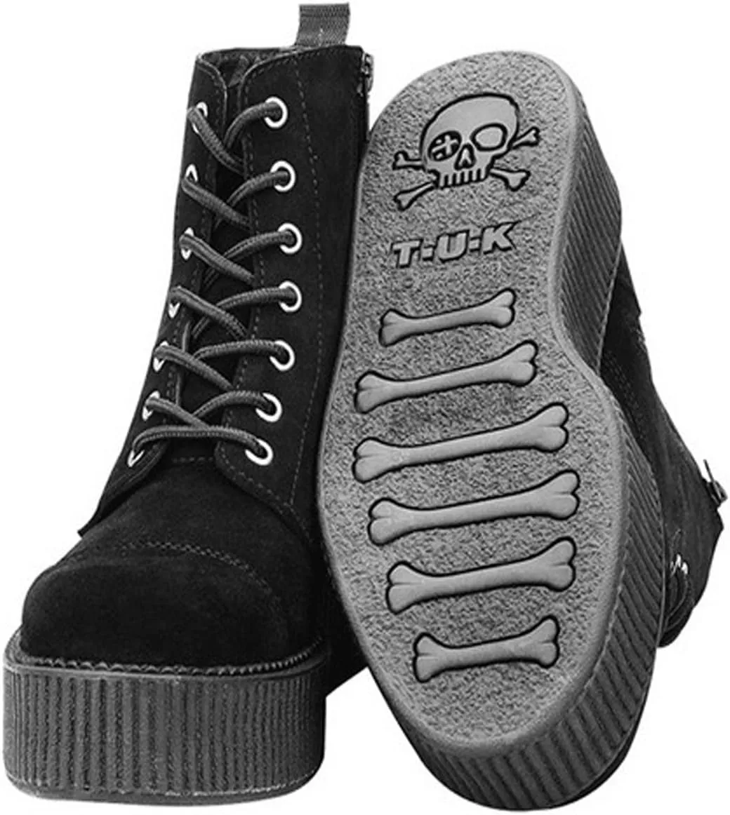 T.U.K. Shoes A8642L Womens Boots, Black Suede Viva Mondo Boots