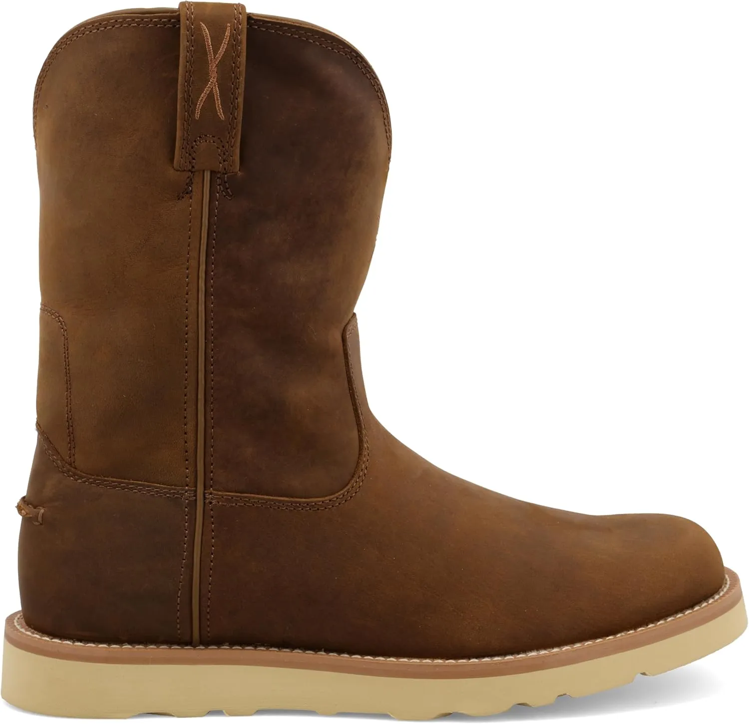 Twisted X Men's 10" Work Pull On Wedge Sole Boot, Round Toe