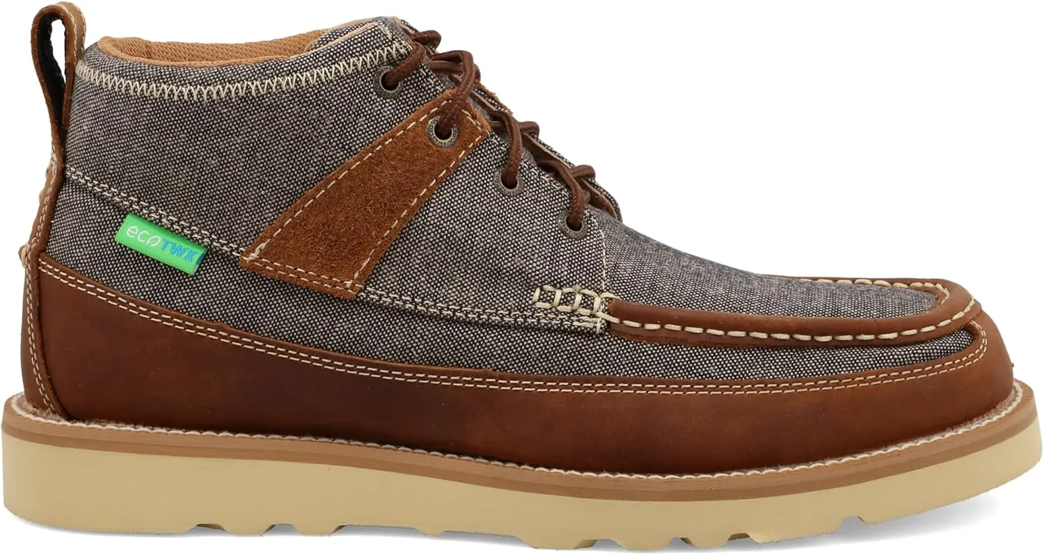 Twisted X Men's 4" Wedge Sole Casual Laced Eco TWX Moc Toe Shoes