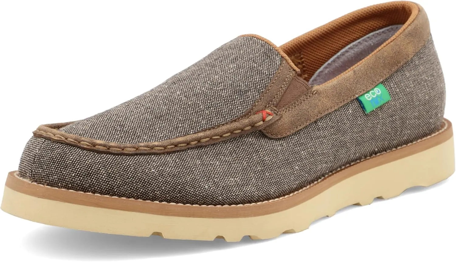Twisted X Men's Wedge Sole Slip-On, Round Toe with CellSole, Dust, 10.5 M