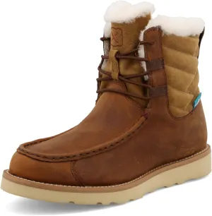 Twisted X Women's 6" Wedge Sole Boot, Round Toe, Oiled Saddle & Nutmeg, 9.5 M