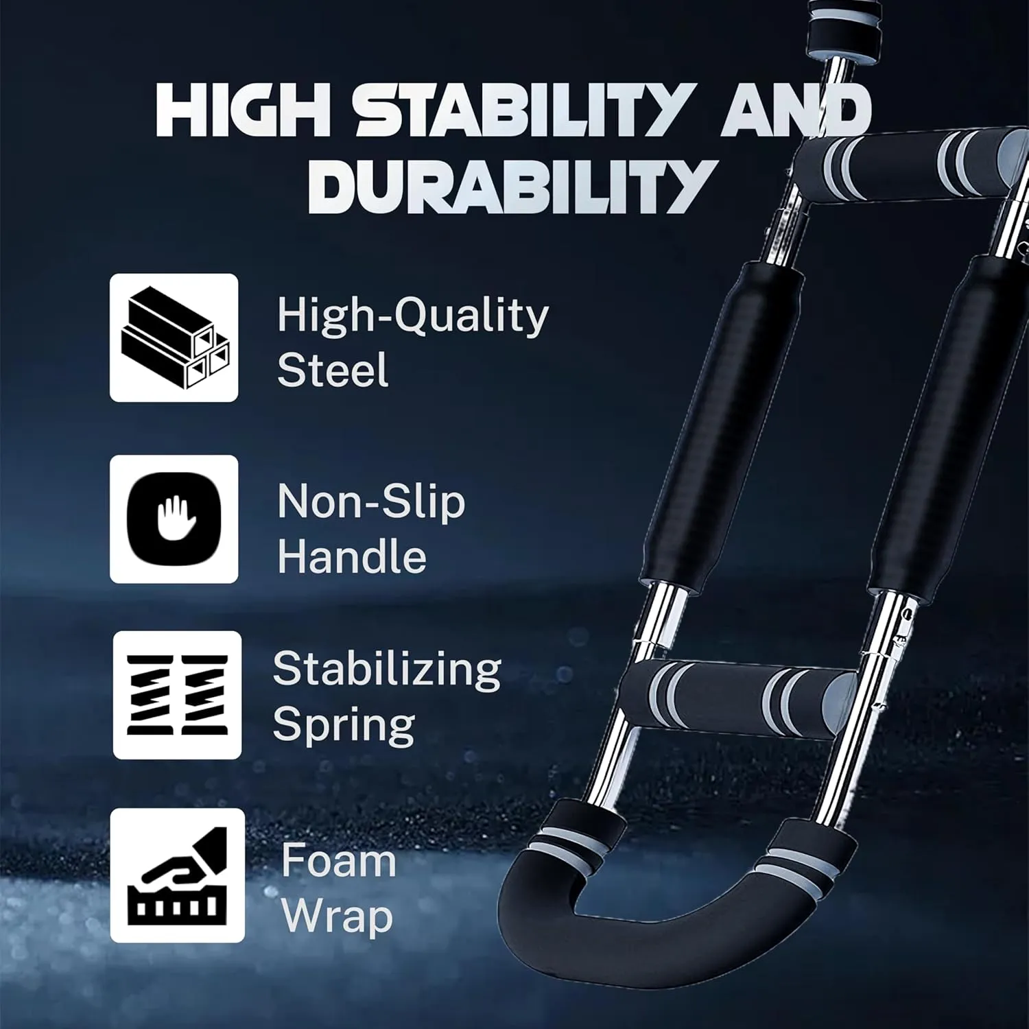 Twister Arm and Chest Muscle Trainer Equipment Adjustable Spring Workout Bar Fitness, Forearm Triceps Chest Enhanced Exercise Strengthener, Upper Body Strength Training Machine for Men
