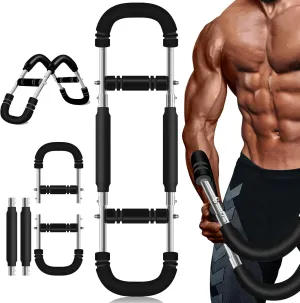 Twister Arm Trainer, 60-120lbs Adjustable Chest Workout Equipment, Men's Chest, arm, Shoulder and Forearm Muscle Training Fitness Equipment, Portable Spring Resistance Home Fitness Equipment