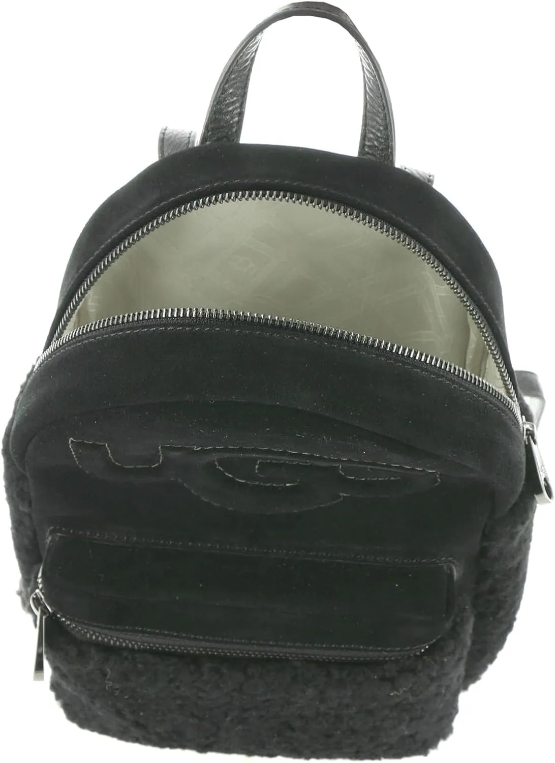 UGG Women's Dannie II Mini Backpack Sheepskin, Black, Small