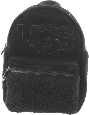 UGG Women's Dannie II Mini Backpack Sheepskin, Black, Small