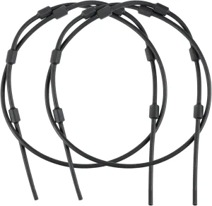 UIIHUNT Replacement Tree Stand Cables: Pair of Replacement Cables for Climbing Treestand, Durable Steel Braded PVC Black Coated 65" Treestand Replacement Cables, Hunting Tree Stand Accessories