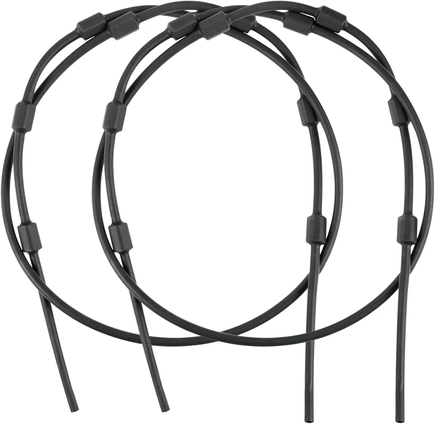 UIIHUNT Replacement Tree Stand Cables: Pair of Replacement Cables for Climbing Treestand, Durable Steel Braded PVC Black Coated 65" Treestand Replacement Cables, Hunting Tree Stand Accessories