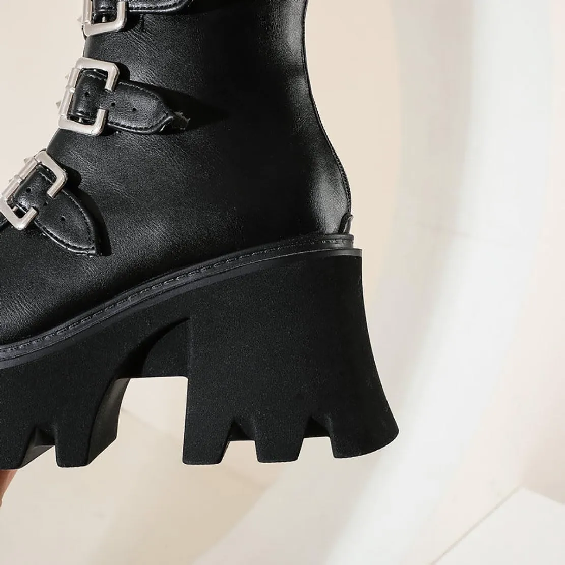 Ulalaza Women Mary Jane Dress Pumps Lolita Shoes Cute Platform Gothic Double Ankle Strap Round Toe Chunky Heel Uniform Pumps Shoes Perfect for School Party Business Work Dance Date Night Club