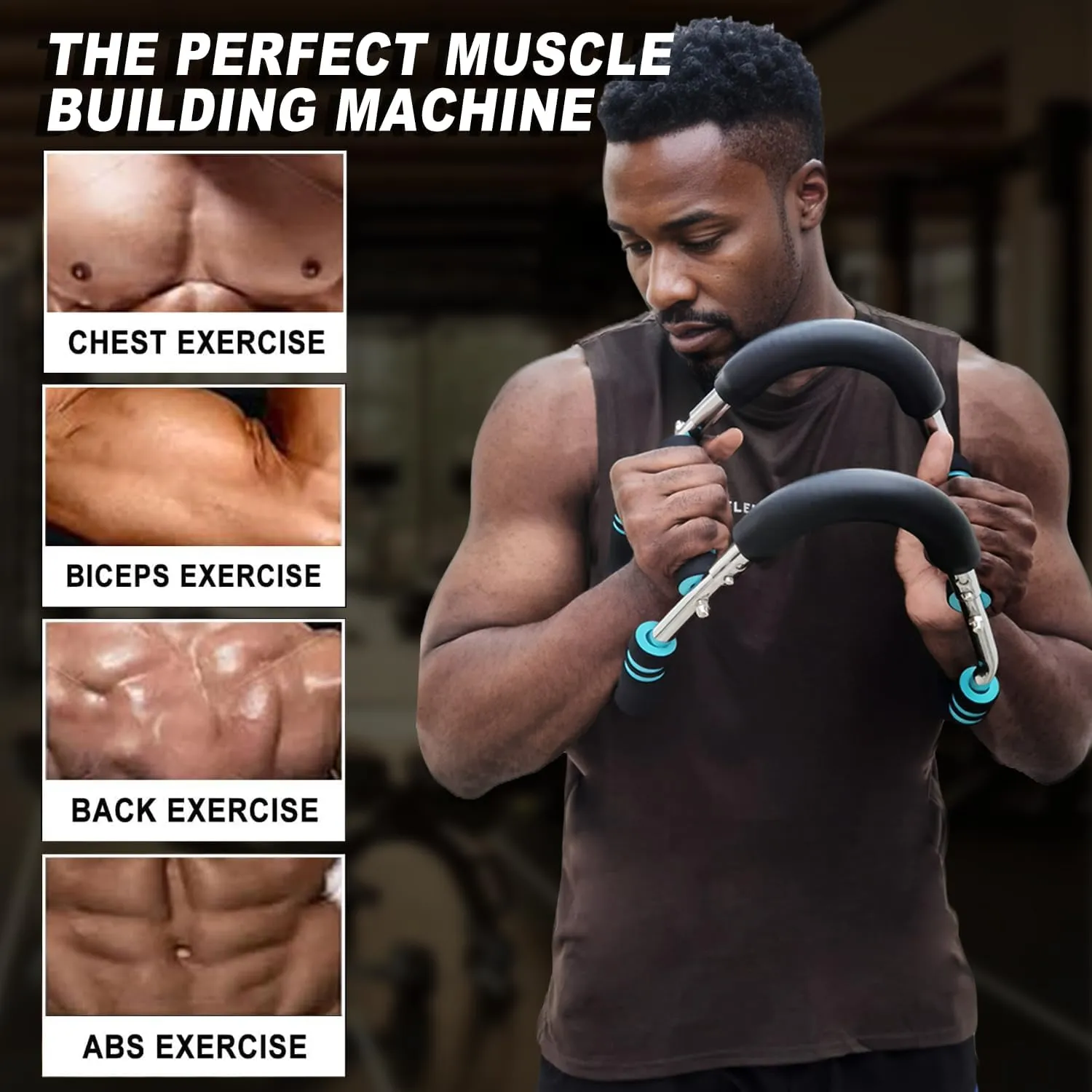 Ultimate Twister Arm Trainer, Adjustable Chest Workout Equipment, Arm Trainer For Men, Shoulder Muscle Training, Upper Body Strength Training Machine, Portable Spring Resistance Home Fitness Equipment