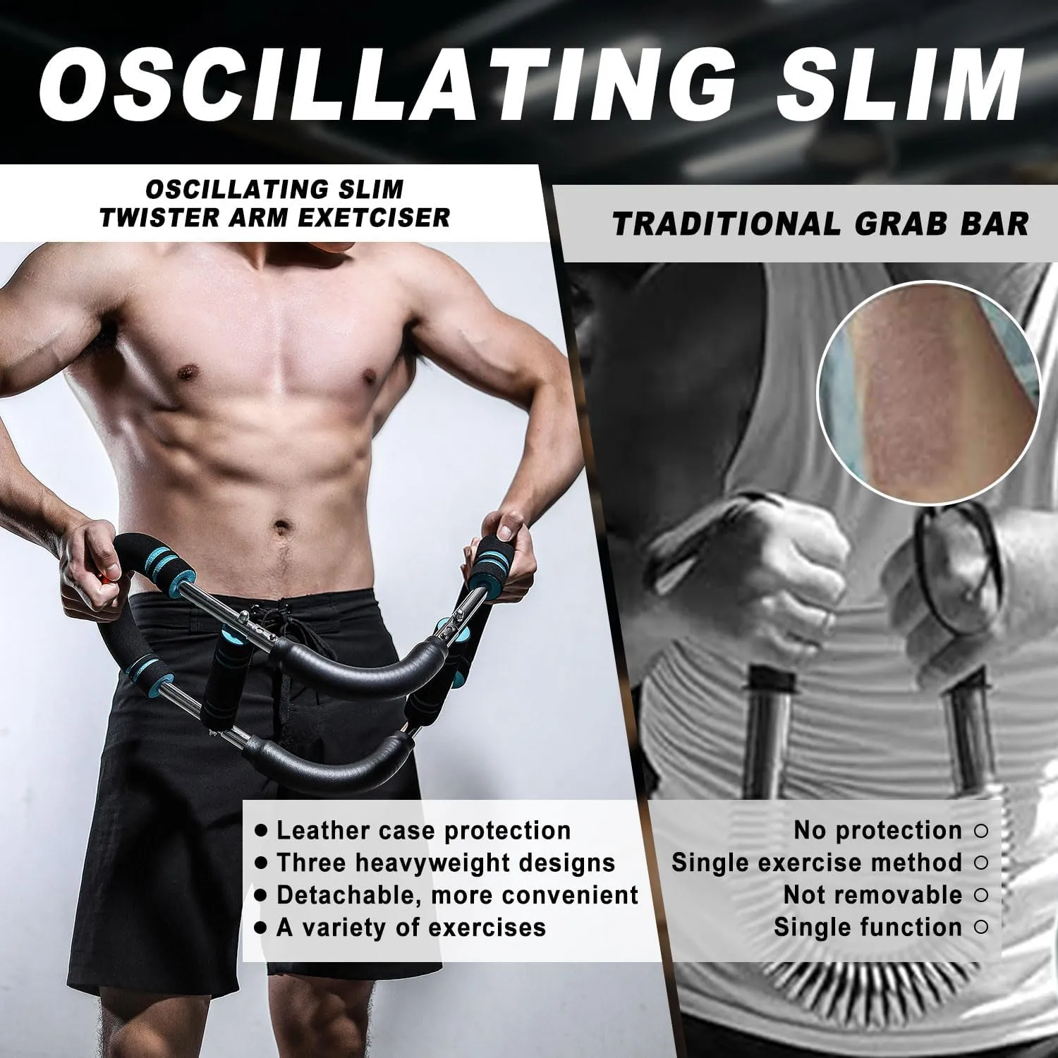 Ultimate Twister Arm Trainer, Adjustable Chest Workout Equipment, Arm Trainer For Men, Shoulder Muscle Training, Upper Body Strength Training Machine, Portable Spring Resistance Home Fitness Equipment