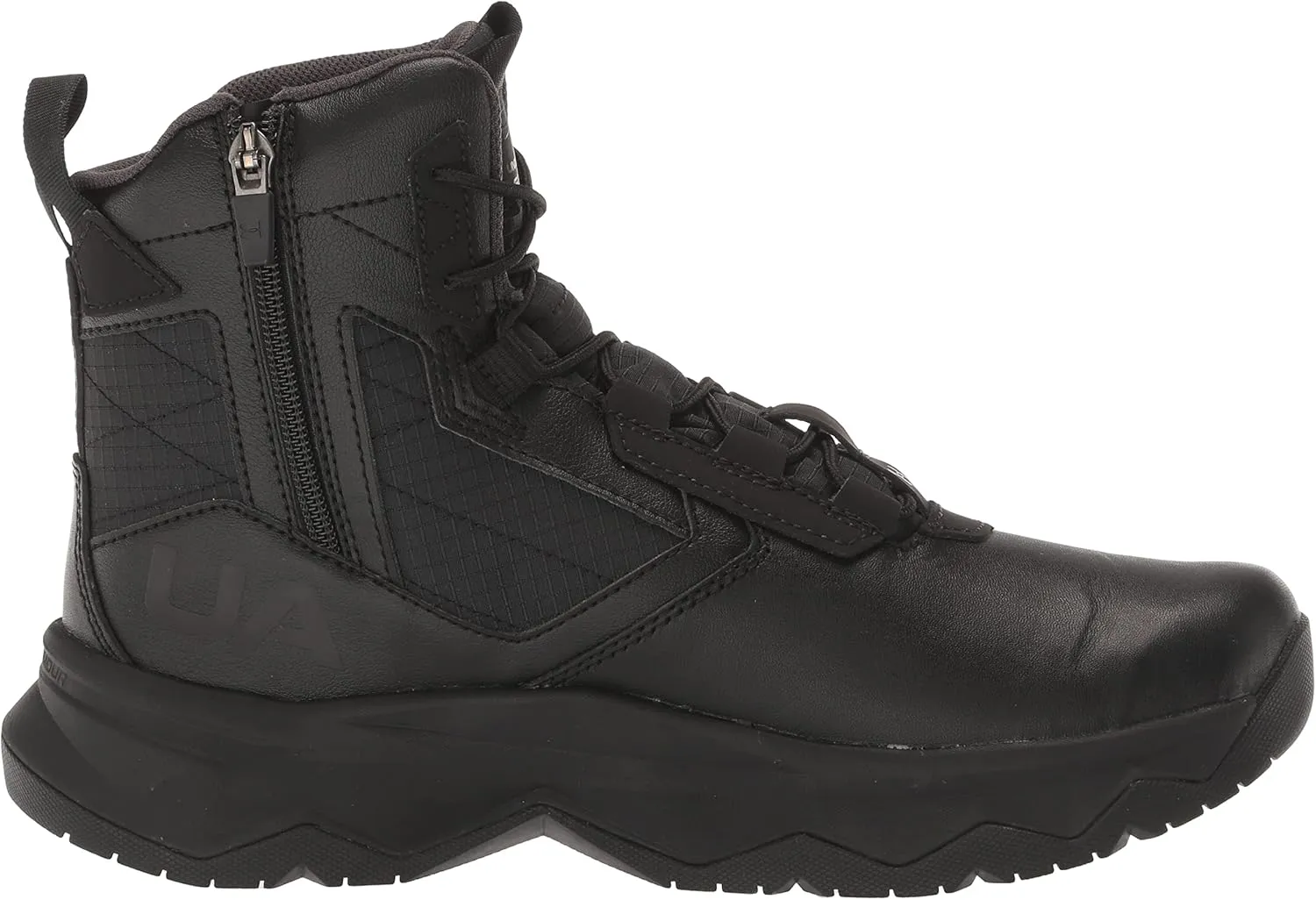 Under Armour Men's Stellar G2 6" Side Zip Lace Up Boot Military and Tactical