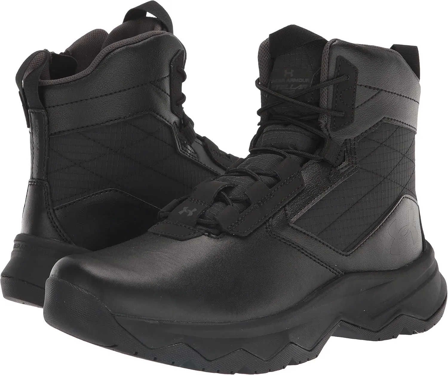 Under Armour Men's Stellar G2 6" Side Zip Lace Up Boot Military and Tactical