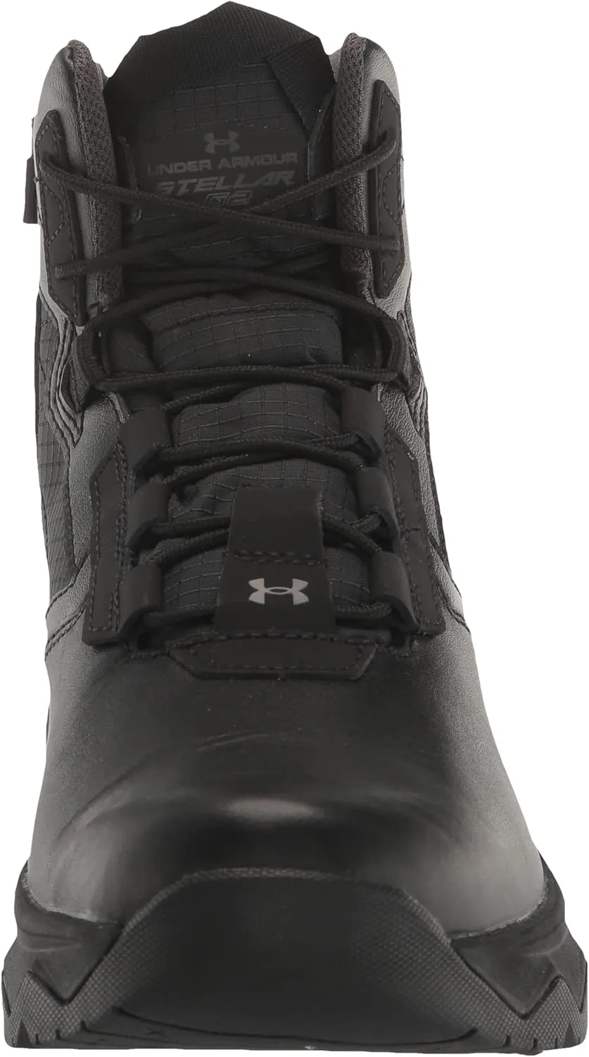 Under Armour Men's Stellar G2 6" Side Zip Lace Up Boot Military and Tactical