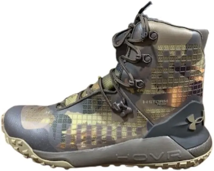 Under Armour Whitetail HOVR Dawn 2.0 Waterproof Boots UA Forest AS Camo/Maverick Brown/Bayou Size 12 3025573-901005