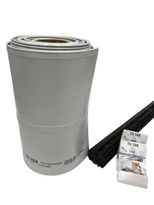 Under Deck Drainage System for 16” joist space - Premium Rainproof Solution for NEW decks | Easy DIY Installation (1, 49 Feet), Light Grey
