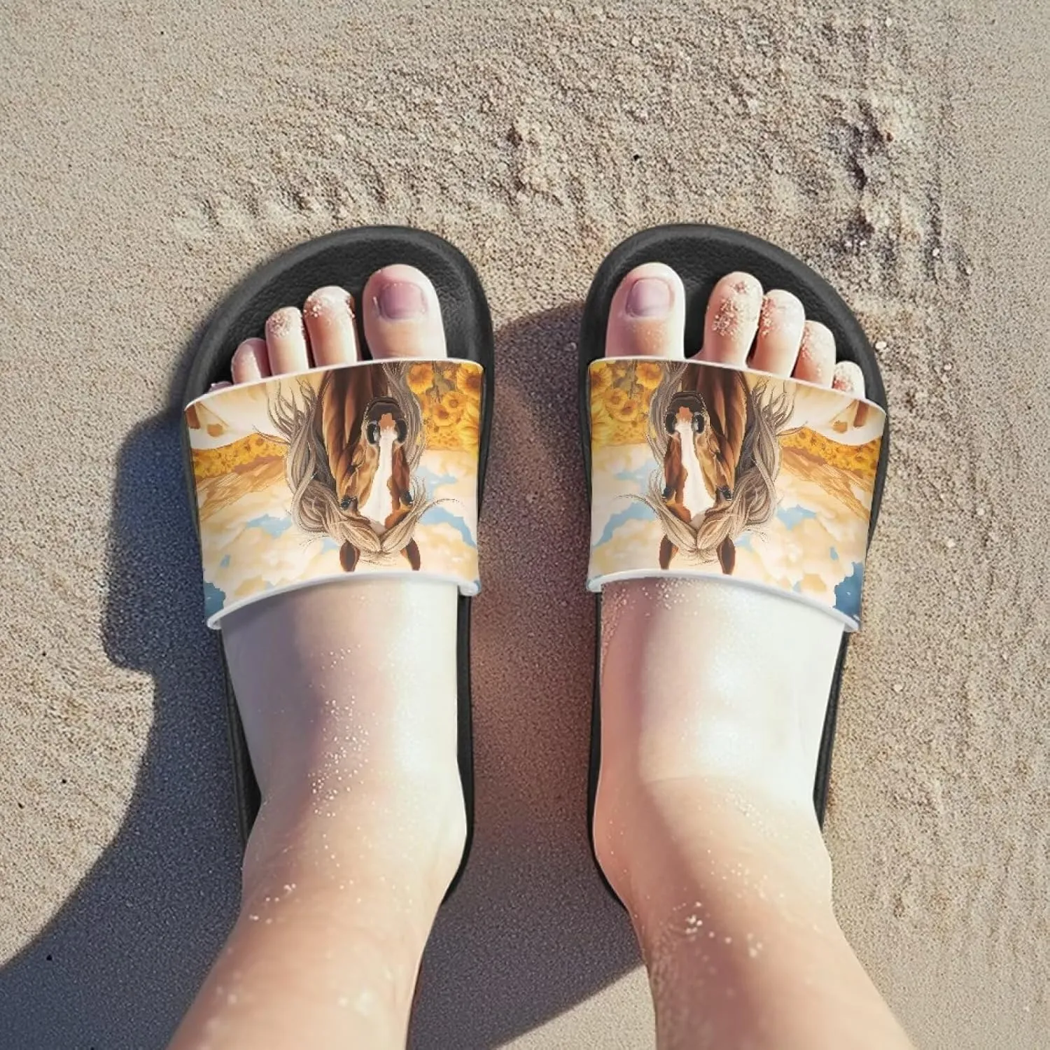 Unisex Slides for Girls Boys Comfortable Slippers Slides Non-slip Shower Shoes House Fashion Thick for Indoor & Outdoor Gifts