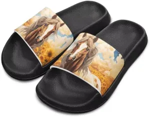 Unisex Slides for Girls Boys Comfortable Slippers Slides Non-slip Shower Shoes House Fashion Thick for Indoor & Outdoor Gifts