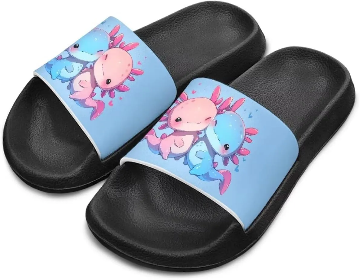 Unisex Slides for Kids Girls Boys Sandals Thick Sole Non Slip Shower Shoes Comfortable House Slippers Fashion Gifts