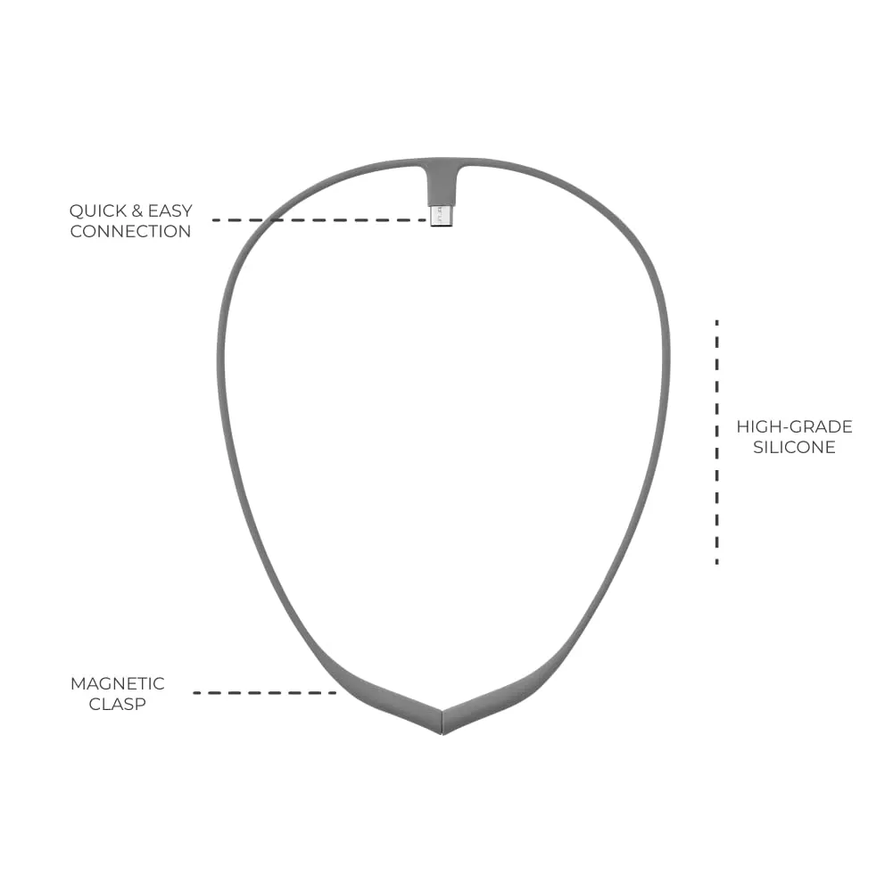 Upright Magnetic Necklace (Necklace Only) for GO S and GO 2 Posture Corrector Trainer (Gray)