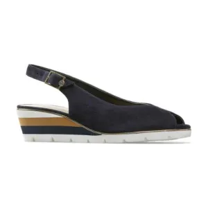 Van Dal Dial Slingback Wedge Sandal - Midnight Suede