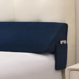 Vekkia King Bed Wedge Pillow for Headboard/Bed Mattress Gap Filler Wedge,Bed Gap Filler Close Gap (0-6"),Stop Pillow Falling Down-(Blue 76"x10"x6")