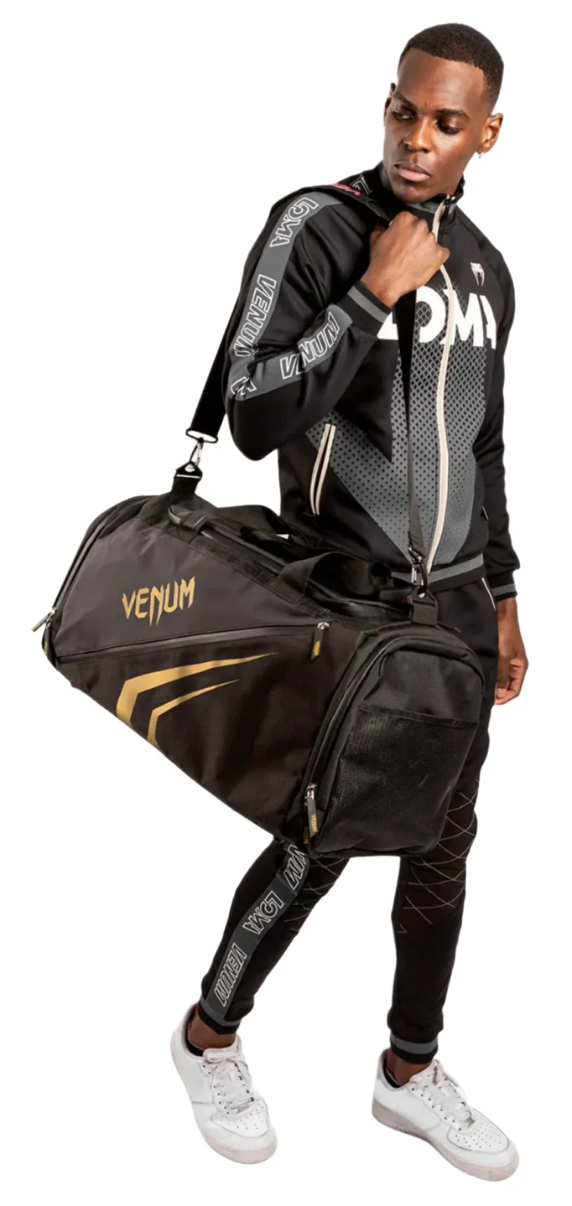 Venum Trainer Lite Evo Sports Bags - Black/Gold