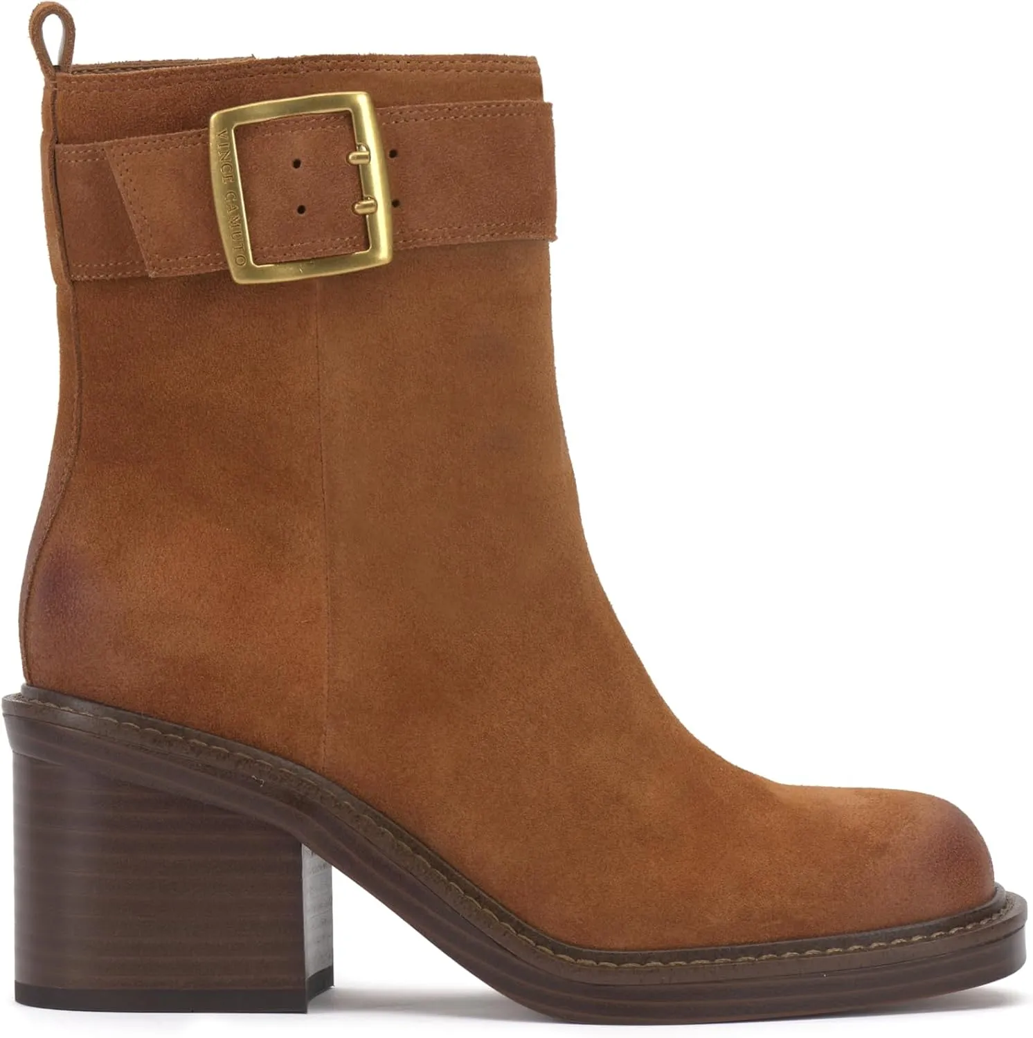 Vince Camuto Women's Bembonie Stacked Heel Bootie Ankle Boot