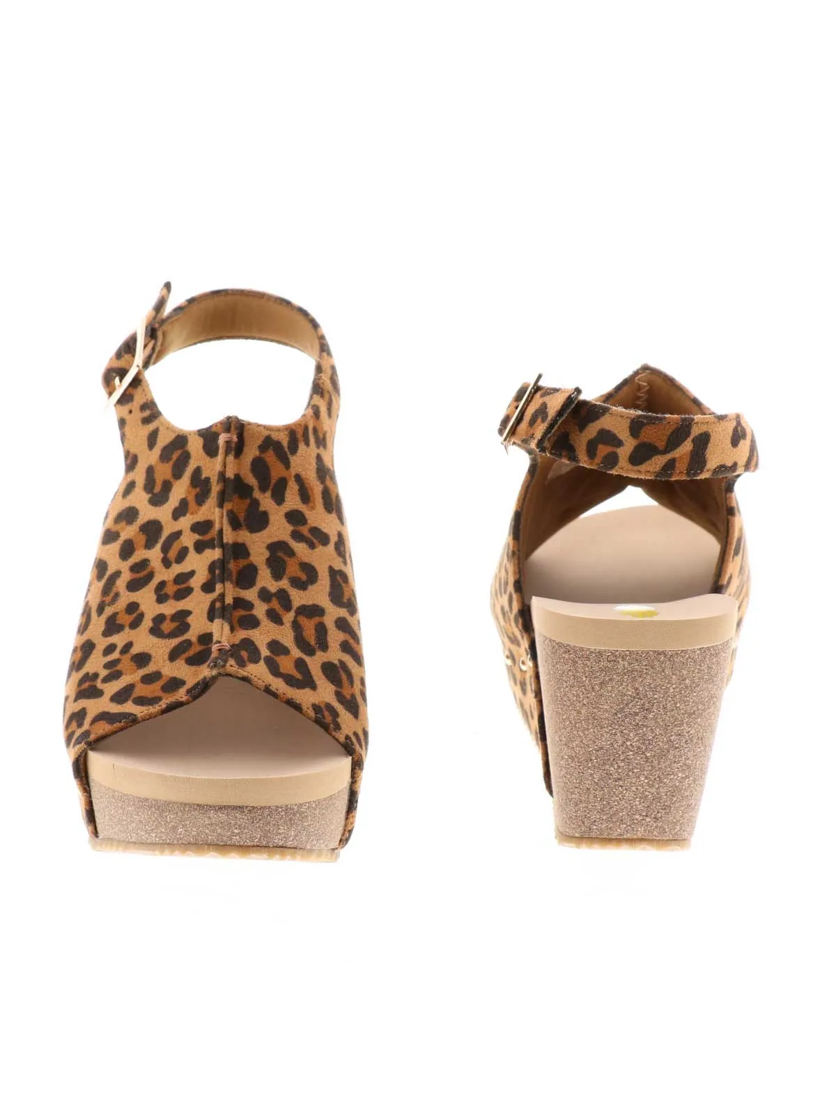 Volatile Women's Division Wedge Sandal - Tan/Leopard