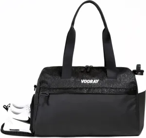 Vooray 25L Trainer Duffel Bag – Lightweight Travel Duffel for Women and Men with Shoe Pocket, Workout Bag, Weekender for Overnight, Football, Traveling, or Hospital Use
