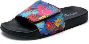 WateLves Girls & Boys Slide Sandals Kids Summer Slippers Slip On for Outdoor Beach Pool Shower (Little Kid/Big Kid)