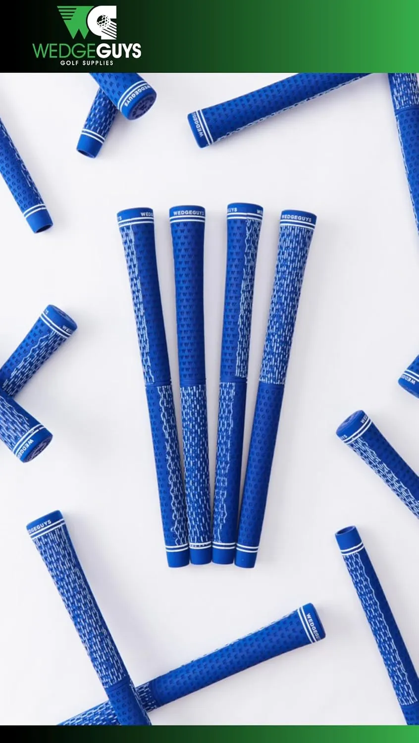 Wedge Guys DC Tour Golf Grips – 4 Grip Zones for Supreme Comfort & Control - All-Weather Performance Golf Club Grips Replacement for Regripping Wedges Drivers Irons Woods Hybrids, Midsize or Standard
