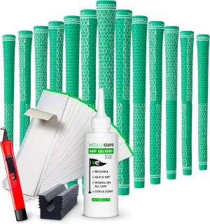Wedge Guys DC Tour Golf Grips Kit – 4 Grip Zones for Supreme Comfort & Control - All-Weather Performance Golf Club Grips Replacement for Regripping Wedges Drivers Irons Hybrids, Midsize or Standard