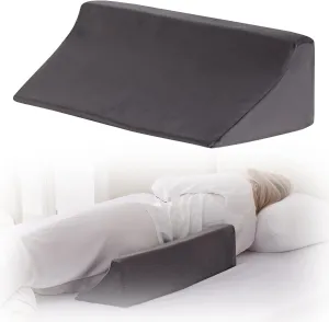 Wedge Pillow for Side Sleeping, Comfort Foam Back Pillow for Side Sleeper, Bed Wedges & Body Positioners for After Surgery, Pregnancy Support, Back Pain, Preventing Bedsores, Short Plush
