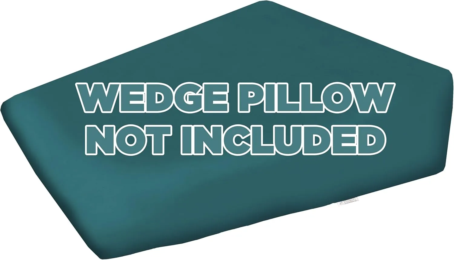 Wedge Pillowcase Designed to Fit Our 7.5" Bed Wedge 25" W x 26" L x 7.5" H, Soft Microfiber Replacement Cover, Fits Most Wedges Up to 27" W x 27" L x 8H (Teal Green)