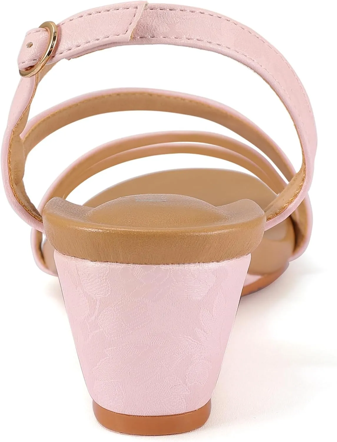 Wedge Sandals for Women Dress Elastic Ankle Strap Rhinestone Sandals Summer Comfortable Shoe