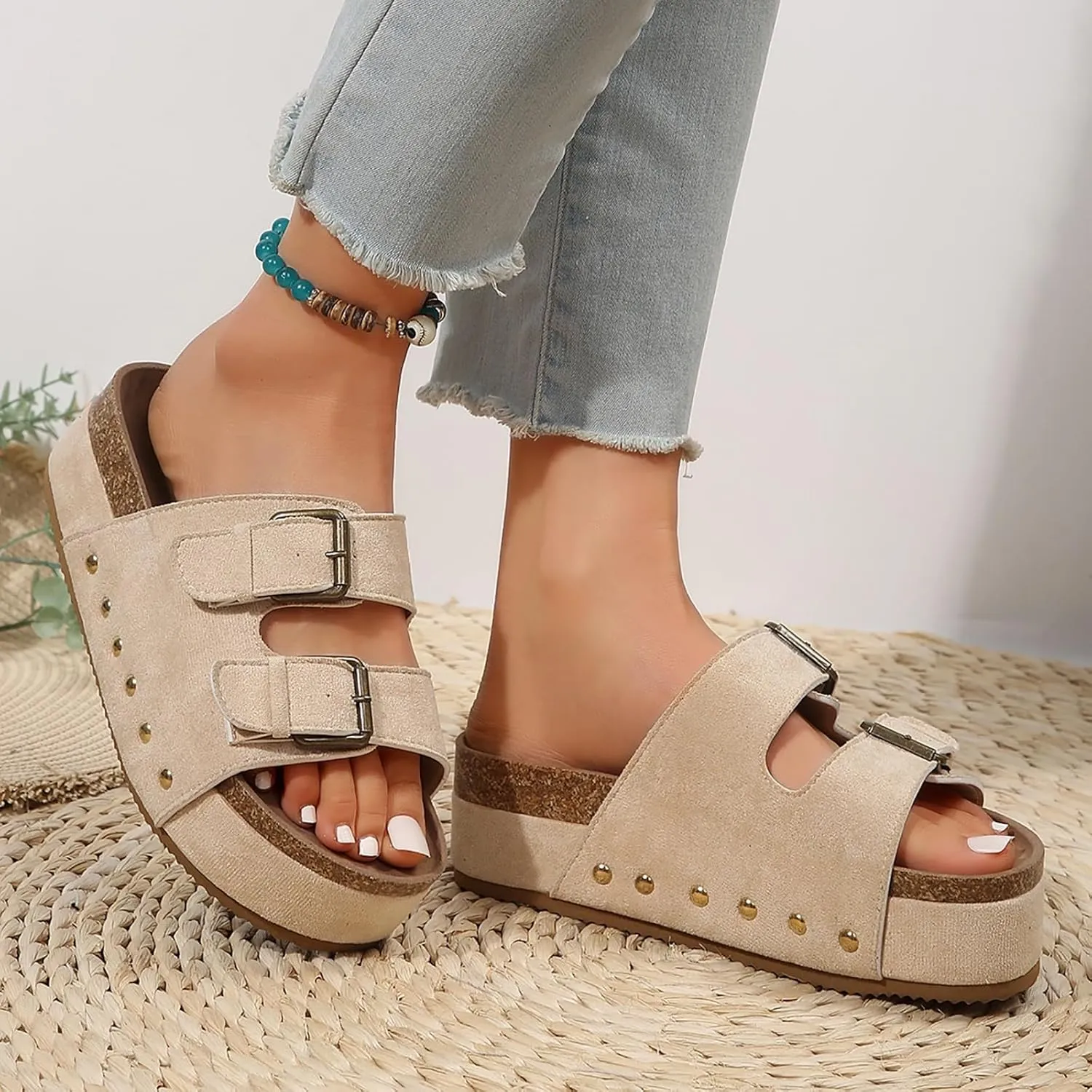 Wedges & Platform Sandals Women Orthopedic Sandals Soft Sole Non-Slip Wedge Sandals for Women Arch Support Summer Slippers Dressy Shoes Hollow Out Travel Slipper, 6, 1-black