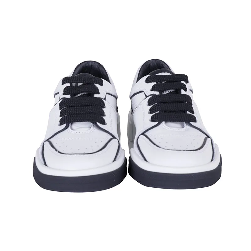 White Leather Trainer