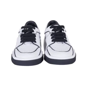White Leather Trainer