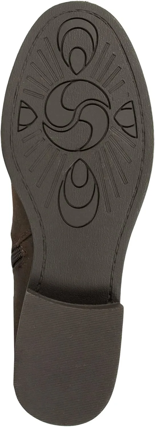 WHITE MOUNTAIN Womens Leto Riding Boots Coffee 5 M US