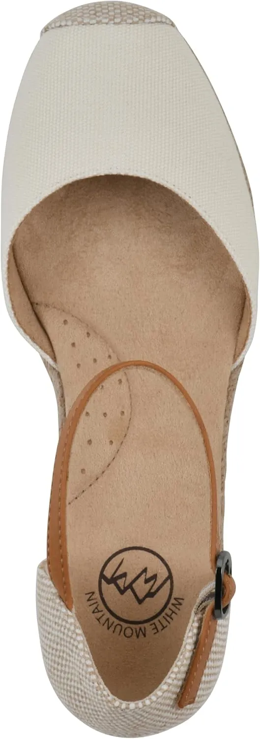 WHITE MOUNTAIN Women's Maintain Mini-Heel Espadrille Sandal