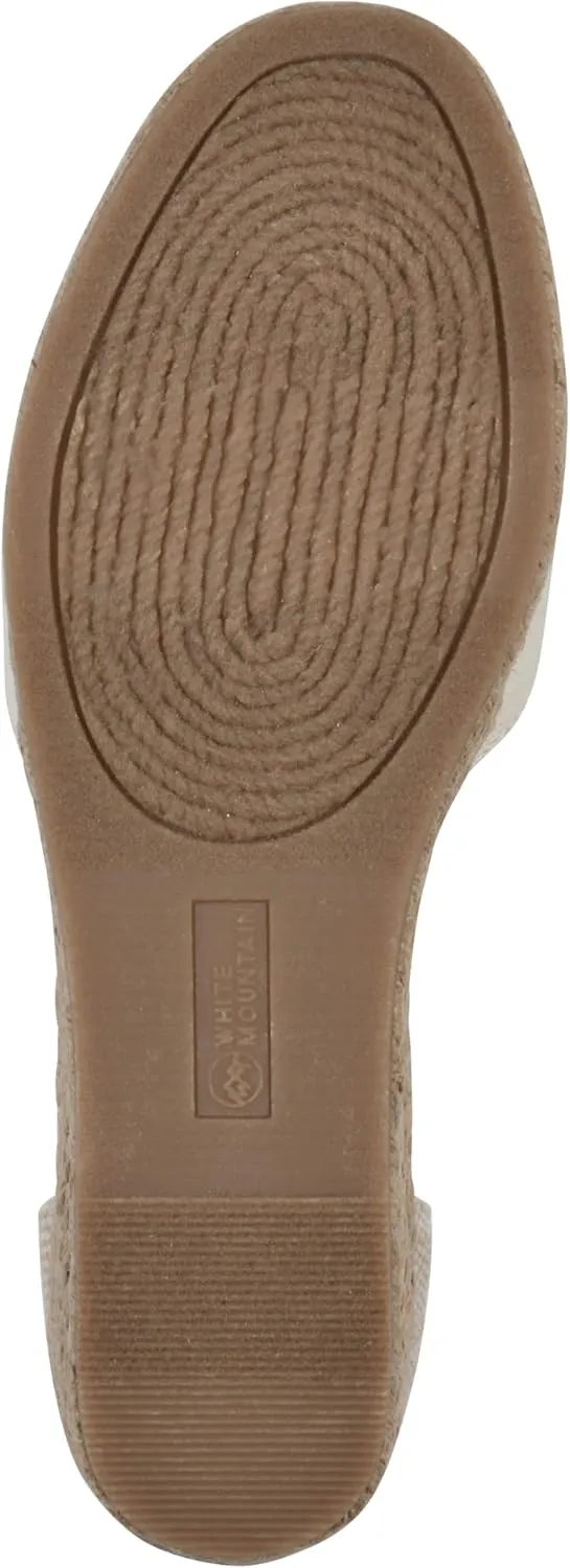 WHITE MOUNTAIN Women's Maintain Mini-Heel Espadrille Sandal