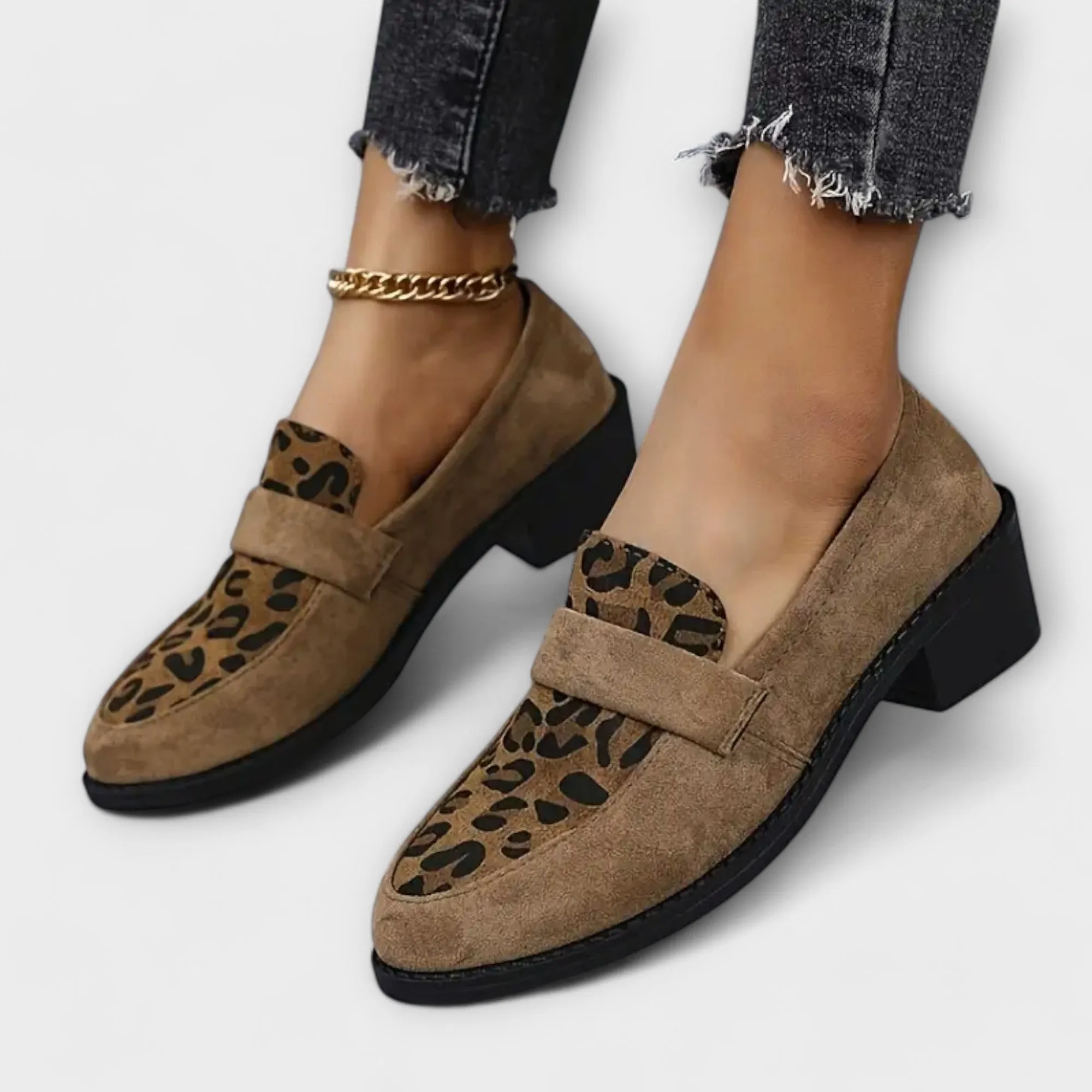 with | Print Shoes Ergonomic Elegant Women’s Leopard Attentive support Karla