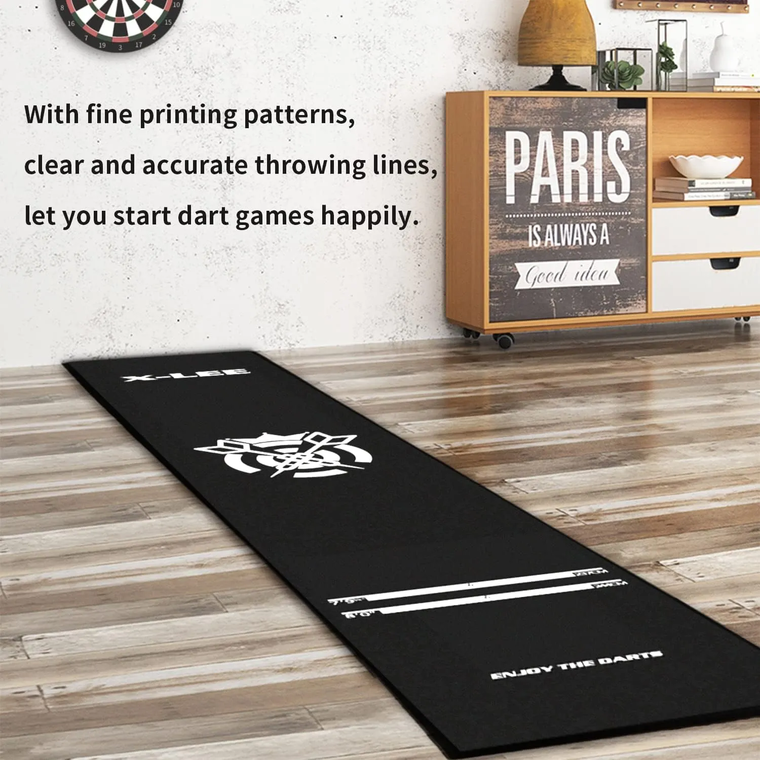 WL&ALLEN Professional and Cool Dart Mat Non Slip