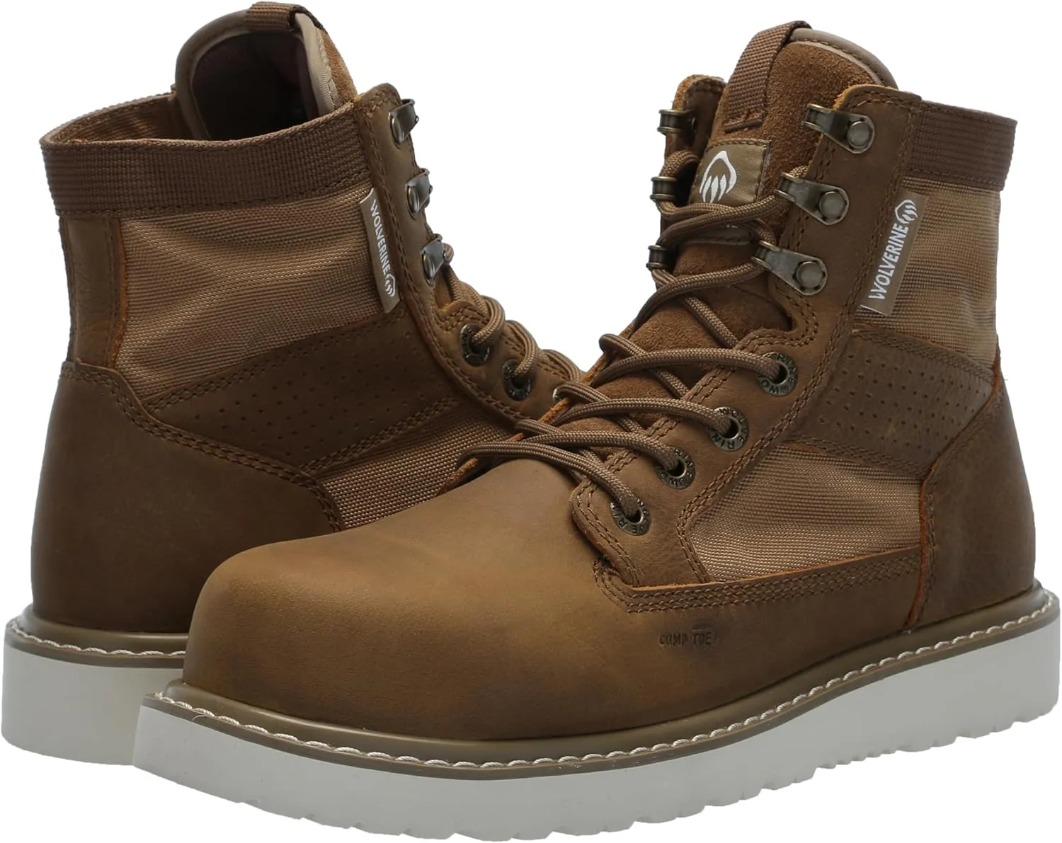 Wolverine Men's Trade Wedge Unlined Canvas 6" Composite Toe Industrial Boot