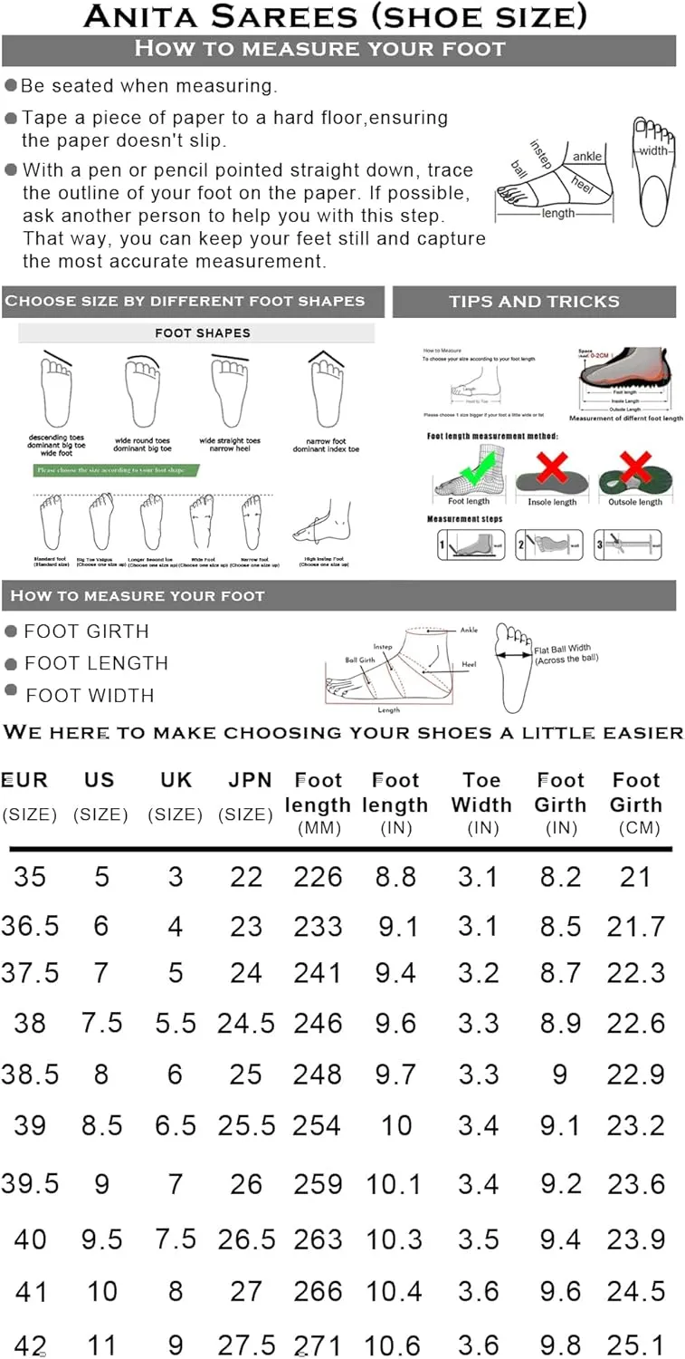 Women's Adjustable Flat Sandals with Ankle Strap | Comfortable Low Wedge Footbed for Summer, Party, Office, Casual & Formal Wear