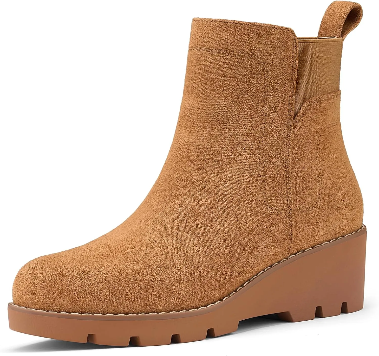 Women's Chelsea Boots Wedge Boots for Women Ankle Booties Platform Slip On Boots