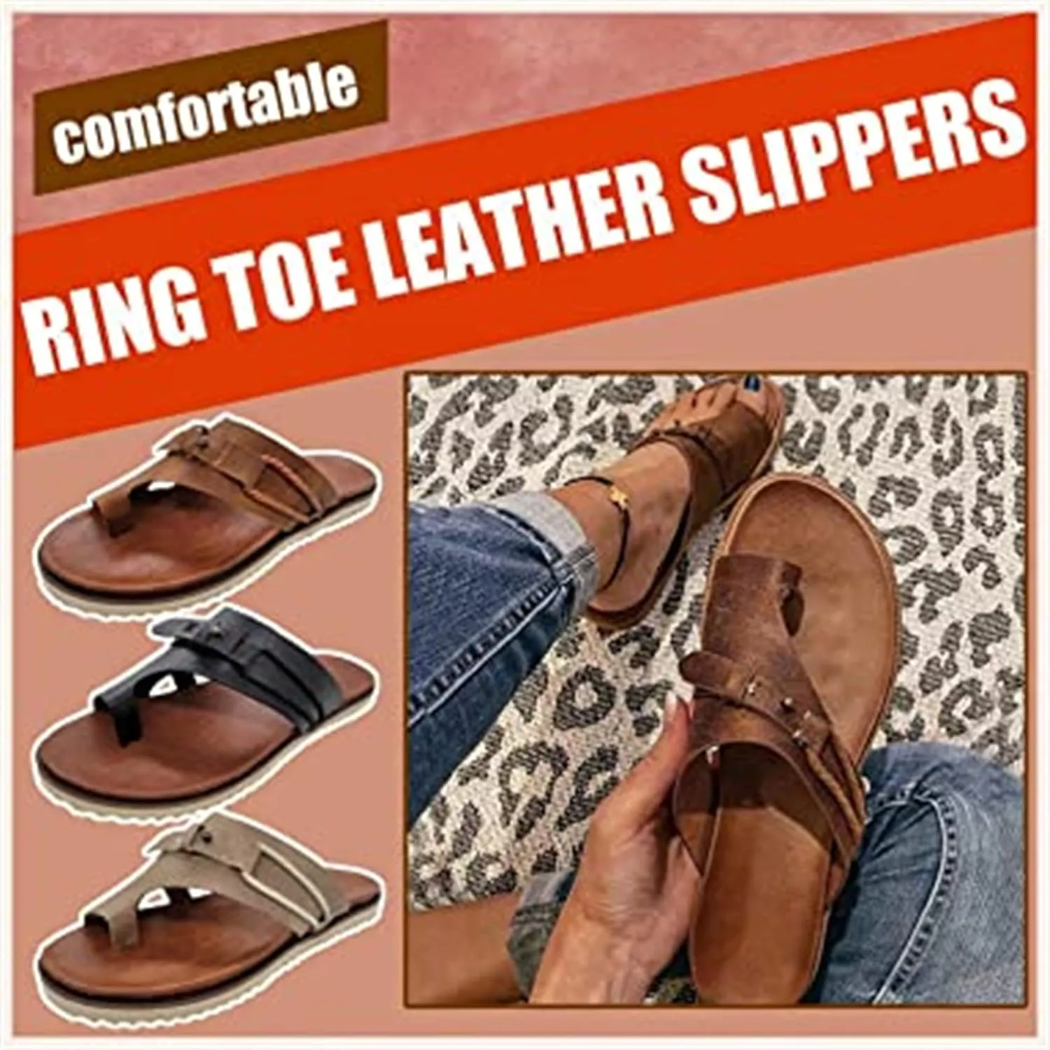 Women's Comfy Sandal Bunion Corrector Shoes Platform Soft Sole with Toe Arch Support Summer Breathable Casual Beach Travel Shoes,Brown,EU39/US7.5